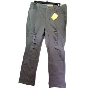 Hybrid And Company Jeans Womens Size 20 grayish  black Cotton Rayon Spand Mix